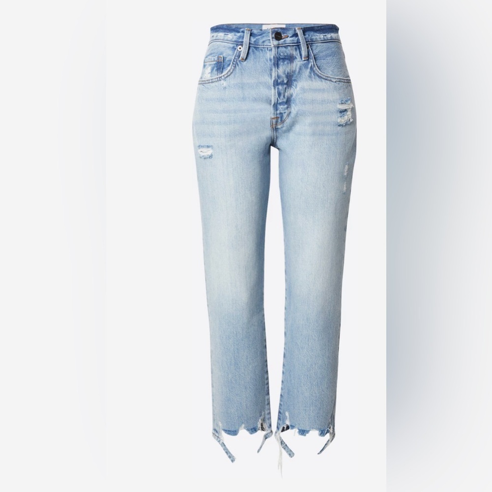 Frame denim le original frayed hem jean